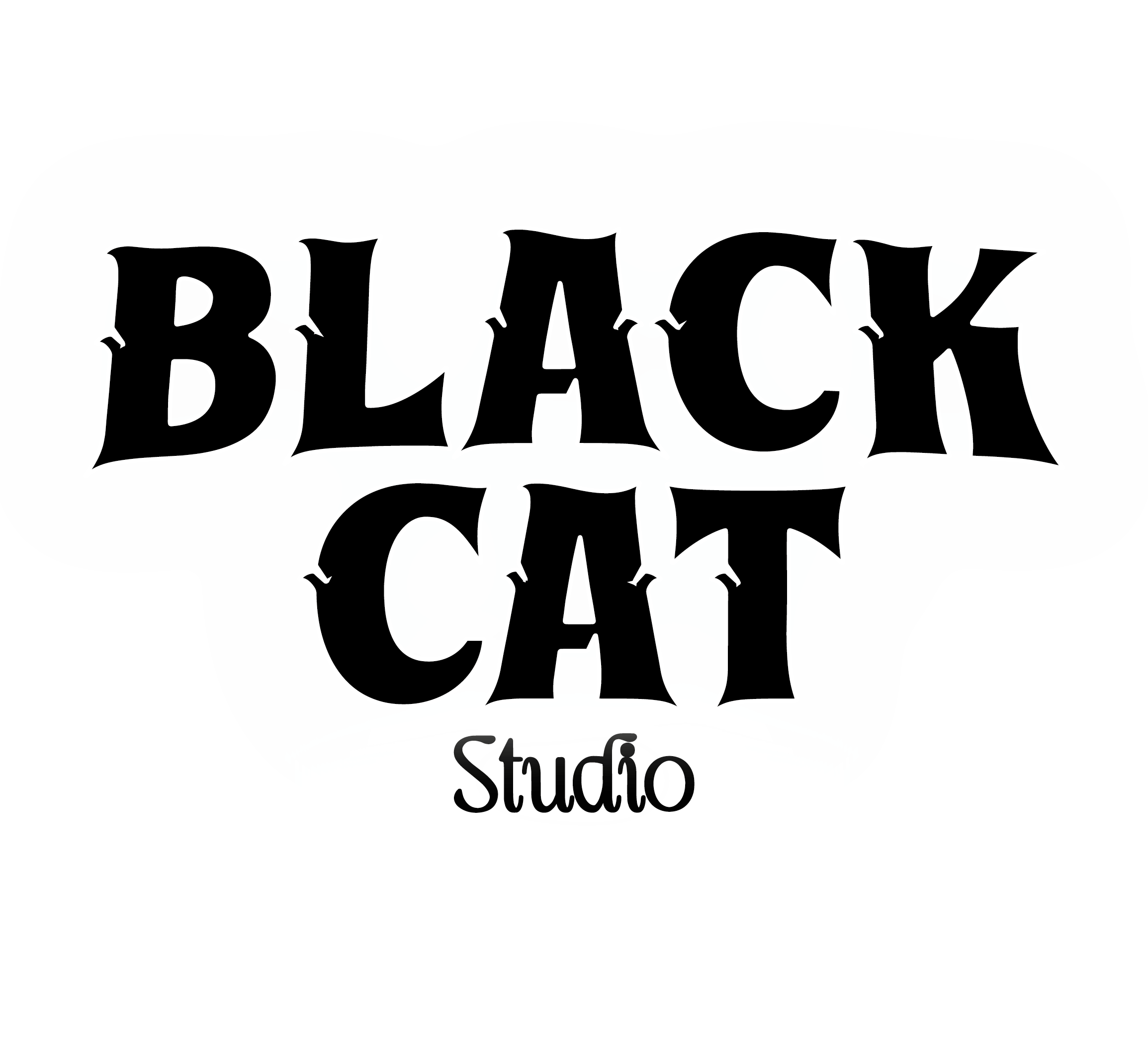 logo black cat studio